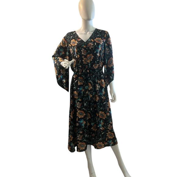 Belle Boho by Kim Gravel Regular Smocked Waist Caftan - Picture 4 of 9